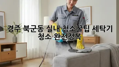 경주 북군동 실내 청소🧹꿀팁: 세탁기 청소 완전정복!✨